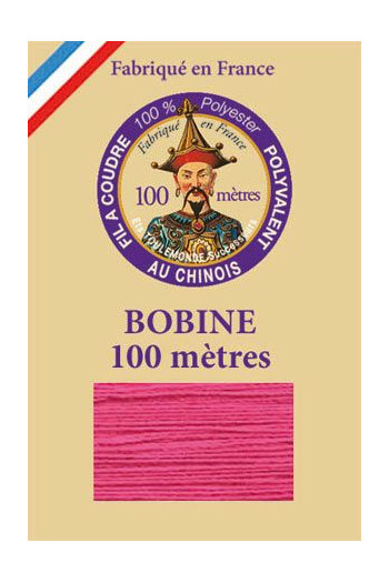Polyester sewing thread - 100m spool - n°148 - Indian rose Polyester sewing thread - 100m spool - n°148 - Indian rose