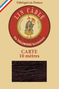 Fil Au Chinois waxed linen thread n°532 colour 369 Soil on Sajou haberdashery website