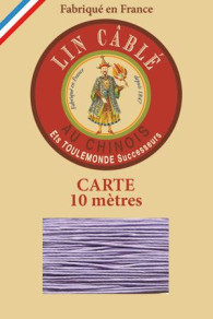 Fil Au Chinois waxed linen thread n°532 colour 497 Mauve on Sajou haberdashery website