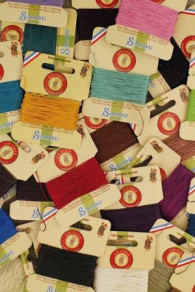 Fil de lin câblé glacé Fil Au Chinois n°632 sur cartes Sajou de 10 mètres