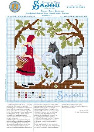 Cross Stitch Chart Red Husky