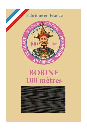Fil glacé pour patchwork bobine 100 m Col. 200 Marron Fil glacé pour patchwork bobine 100 m Col. 200 Marron