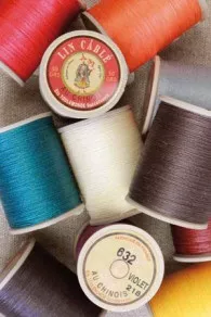 Waxed cable linen threads Fil Au Chinois for leather and leatherwork size 632 at Sajou