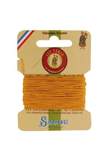 Fil de lin câblé glacé Fil Au Chinois n°832 sur carte Sajou de 10 mètres - coloris 508 Jaune Fil de lin câblé glacé Fil Au Chinois n°832 sur carte Sajou de 10 mètres - coloris 508 Jaune