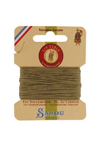 Fil de lin câblé glacé Fil Au Chinois n°832 sur carte Sajou de 10 mètres - coloris 359 Gris Fil de lin câblé glacé Fil Au Chinois n°832 sur carte Sajou de 10 mètres - coloris 359 Gris