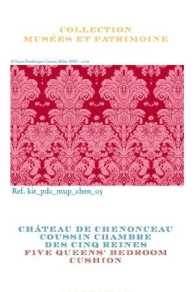 Kit de point de croix Sajou : coussin chambre des Cinq Reines château de Chenonceau