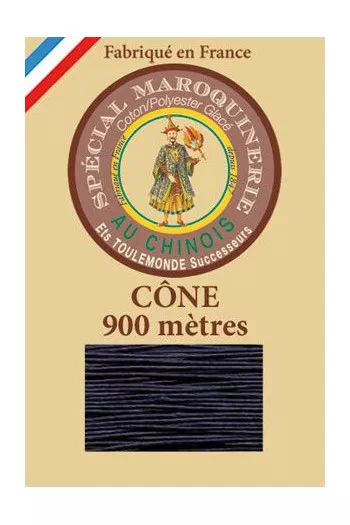 Fil spécial maroquinerie 28/2 Fil Au Chinois - Cône 900 m - Coloris 246 Matelot Fil spécial maroquinerie 28/2 Fil Au Chinois - Cône 900 m - Coloris 246 Matelot
