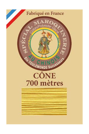 Fil Au Chinois leatherwork polycotton thread size 28/3 - 700m cone - Col. 239 Chicklet Fil Au Chinois leatherwork polycotton thread size 28/3 - 700m cone - Col. 239 Chicklet