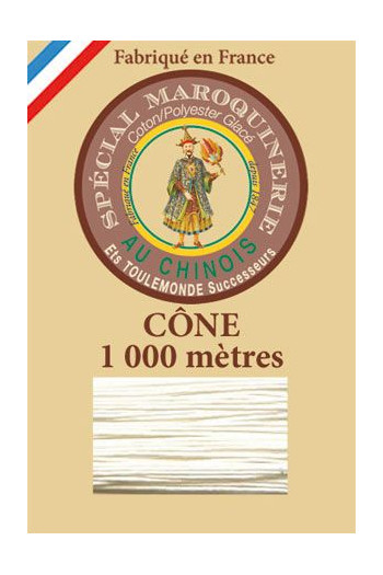 Fil spécial maroquinerie 50/3 Fil Au Chinois - Cône 1 000 m - Coloris 239 Poussin Fil spécial maroquinerie 50/3 Fil Au Chinois - Cône 1 000 m - Coloris 239 Poussin