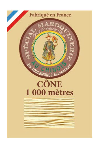 Fil spécial maroquinerie 50/3 Fil Au Chinois - Cône 1 000 m - Coloris 571 Bis Fil spécial maroquinerie 50/3 Fil Au Chinois - Cône 1 000 m - Coloris 571 Bis