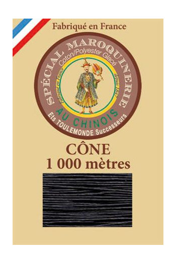 Fil spécial maroquinerie 50/3 Fil Au Chinois - Cône 1 000 m - Coloris 812 Marine Fil spécial maroquinerie 50/3 Fil Au Chinois - Cône 1 000 m - Coloris 812 Marine