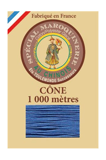 Fil spécial maroquinerie 50/3 Fil Au Chinois - Cône 1 000 m - Coloris 665 Roy Fil spécial maroquinerie 50/3 Fil Au Chinois - Cône 1 000 m - Coloris 665 Roy