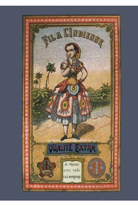 Collector postcard Sajou haberdashery theme – Thread with an Indian lady
