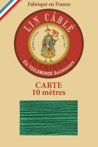 Fil Au Chinois waxed linen thread n°532 colour 436 Lawn on Sajou haberdashery website