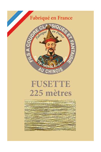 Fil Au Chinois metallized thread size 15 - colour n°102 - Gold Fil Au Chinois metallized thread size 15 - colour n°102 - Gold