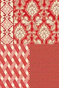 Sajou Damas red fabric and coordinates