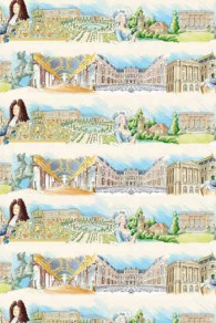 Tissu Sajou Oh ! Mais c'est Versailles ! motif principal 100 % coton 150 de large