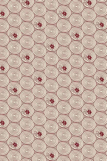 Sajou Travaux de la Manufacture bordeaux coordinate 1 fabric 100% cotton width 150cm Sajou Travaux de la Manufacture bordeaux coordinate 1 fabric 100% cotton width 150cm