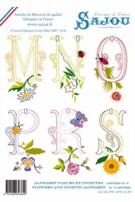 Beispiel eines Download-Stickmusters auf der Sajou-Website