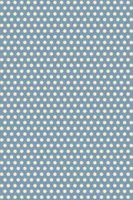 Sajou Stoff Damas in Blau Kombistoff 2 mit Dots 100 % Baumwolle