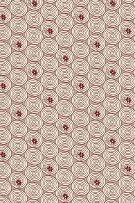 Tissu Sajou coton Travaux de la Manufacture bordeaux coordonné 1