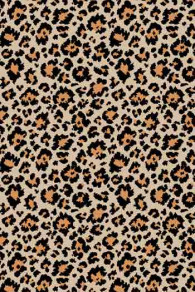 Sajou coated cotton Napoleon's Carpet with a leopar motif