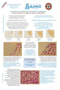 Sajou explanation chart for basketweave stitch
