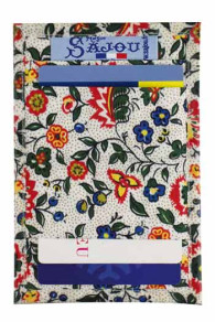 Interior of Sajou Napoleon's Indienne card holder