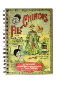 Front cover of the Fil Au Chinois spiral notebook – 1900 calendar – red pages