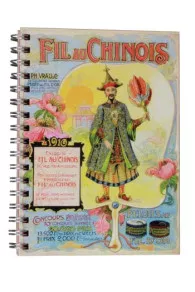 Front cover of the Fil Au Chinois spiral notebook – 1911 calendar – pink pages