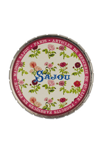 Boîte métal imprimée clic clac Sajou Les Roses de Joséphine fermée Boîte métal imprimée clic clac Sajou Les Roses de Joséphine fermée