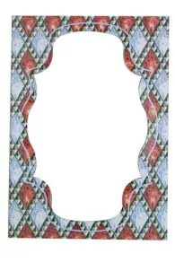 Passe-partout Sajou à motif géométrique pour encadrer de petites broderies, modèle Calais