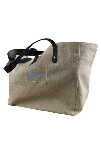 Large Sajou shopping bag lined with tartan Large Sajou shopping bag lined with tartan