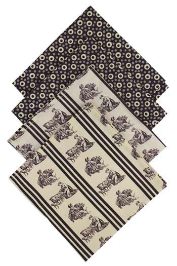 Four Sajou table napkins grey Offrande à l'Amour coordinates Four Sajou table napkins grey Offrande à l'Amour coordinates