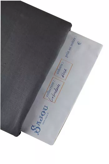 Sajou-Leinen für traditionelles Sticken und Nähen als Meterware in Schwarz Sajou-Leinen für traditionelles Sticken und Nähen als Meterware in Schwarz