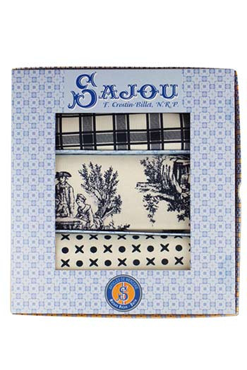 Sajou Travaux de la Manufacture black fabric with two coordinates Sajou Travaux de la Manufacture black fabric with two coordinates