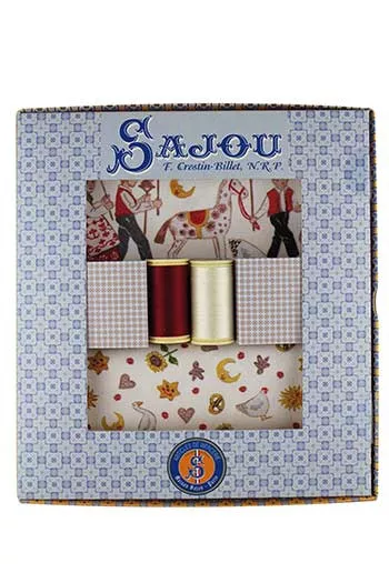 Sajou gift box Farandole alsacienne fabrics and threads