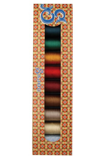 Sajou box eight spools assortment 2 Fil Au Chinois silk thread Sajou box eight spools assortment 2 Fil Au Chinois silk thread