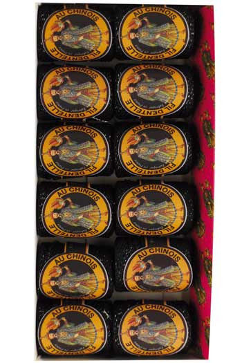 Klöppelgarn mit Lurexfaden in Kokonform Caudry Fil Au Chinois in 12er Box Farbe Schwarz im Sajou Onlineshop