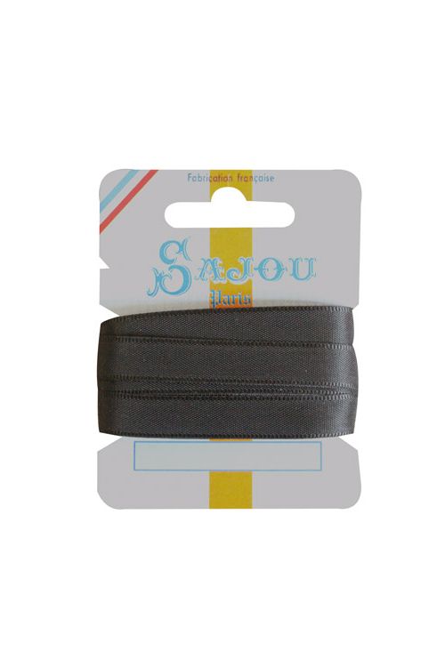 Carte ruban broderie 8 mm de large Col. 010 noir Carte ruban broderie 8 mm de large Col. 010 noir