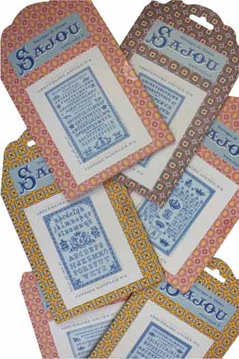 Special offer: six Sajou vintage sampler pattern charts Special offer: six Sajou vintage sampler pattern charts