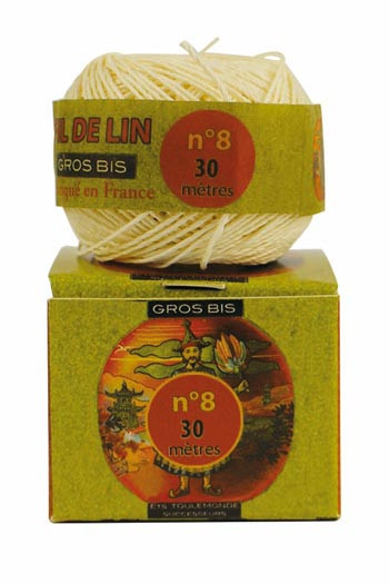 01 - Linen thread - capsule n°100 - white 01 - Linen thread - capsule n°100 - white