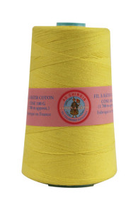 Présentation du fil à bâtir Fil Au Chinois en cône de 1 700 mètres - coloris jaune