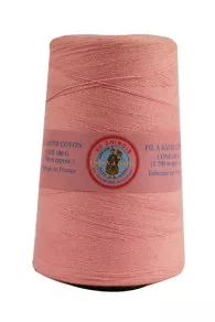 Presentation of Fil Au Chinois cotton tacking thread 1 700m cone - 592 - Pink