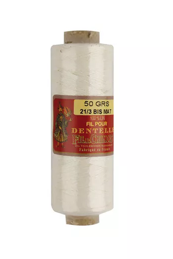 Fusette fil dentelle lin mat écru 21/3 - Fil Au Chinois Fusette fil dentelle lin mat écru 21/3 - Fil Au Chinois