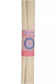 Sajou 5.5 count red Aida fabric to embroider presented in a roll