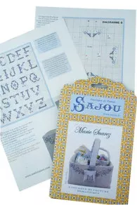Romantic sewing set cross stitch chart