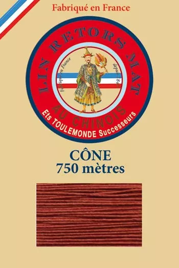Leinenzwirn matt 12/4 Fil Au Chinois 750m Kone - Farbe 333 Kupfer Leinenzwirn matt 12/4 Fil Au Chinois 750m Kone - Farbe 333 Kupfer
