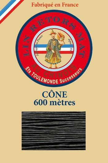Matt twisted linen 12/5 on 600m cones colour 494 Pine Fil Au Chinois Matt twisted linen 12/5 on 600m cones colour 494 Pine Fil Au Chinois