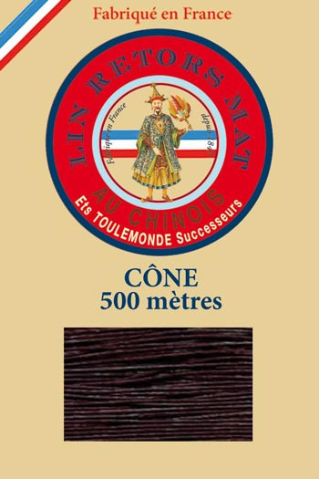 Leinenzwirn matt 12/6 Fil Au Chinois 500m Kone - Farbe 369 Erdscholle Leinenzwirn matt 12/6 Fil Au Chinois 500m Kone - Farbe 369 Erdscholle